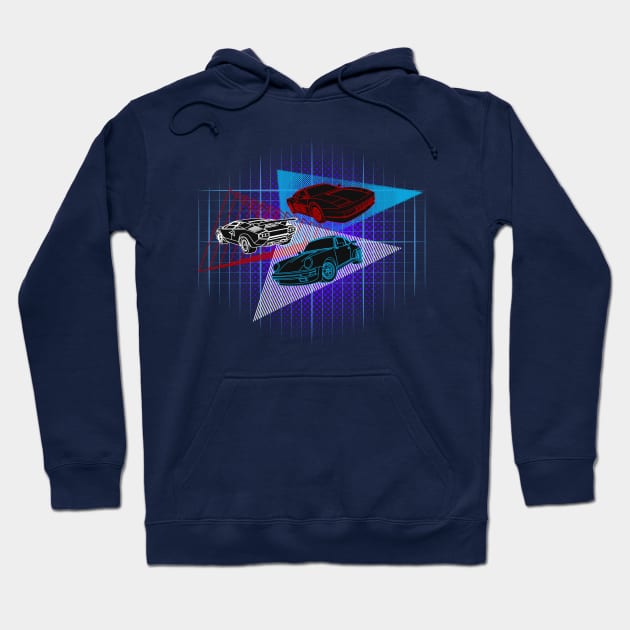 80s Supercars Hoodie by AutomotiveArt